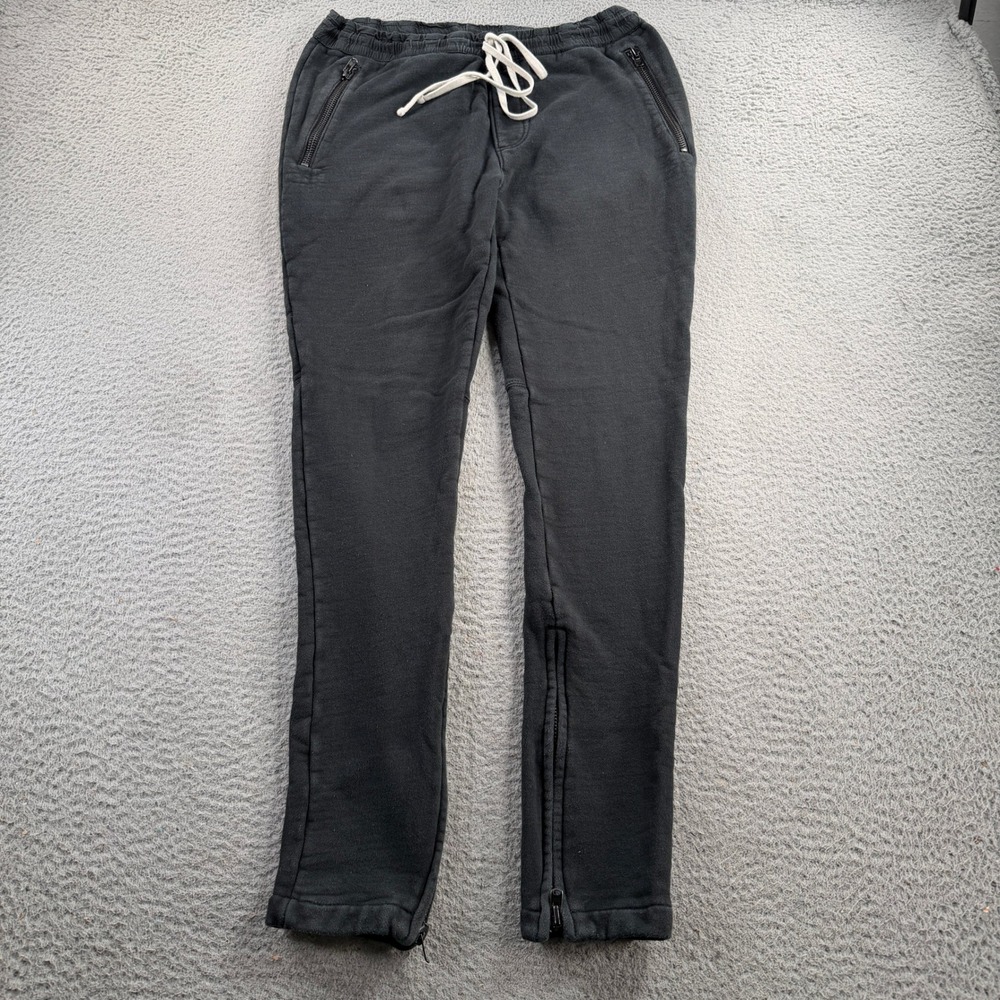 Fear of God Essentials FOG Sweatpants Mens Medium Black Ankle Zip Streetwear